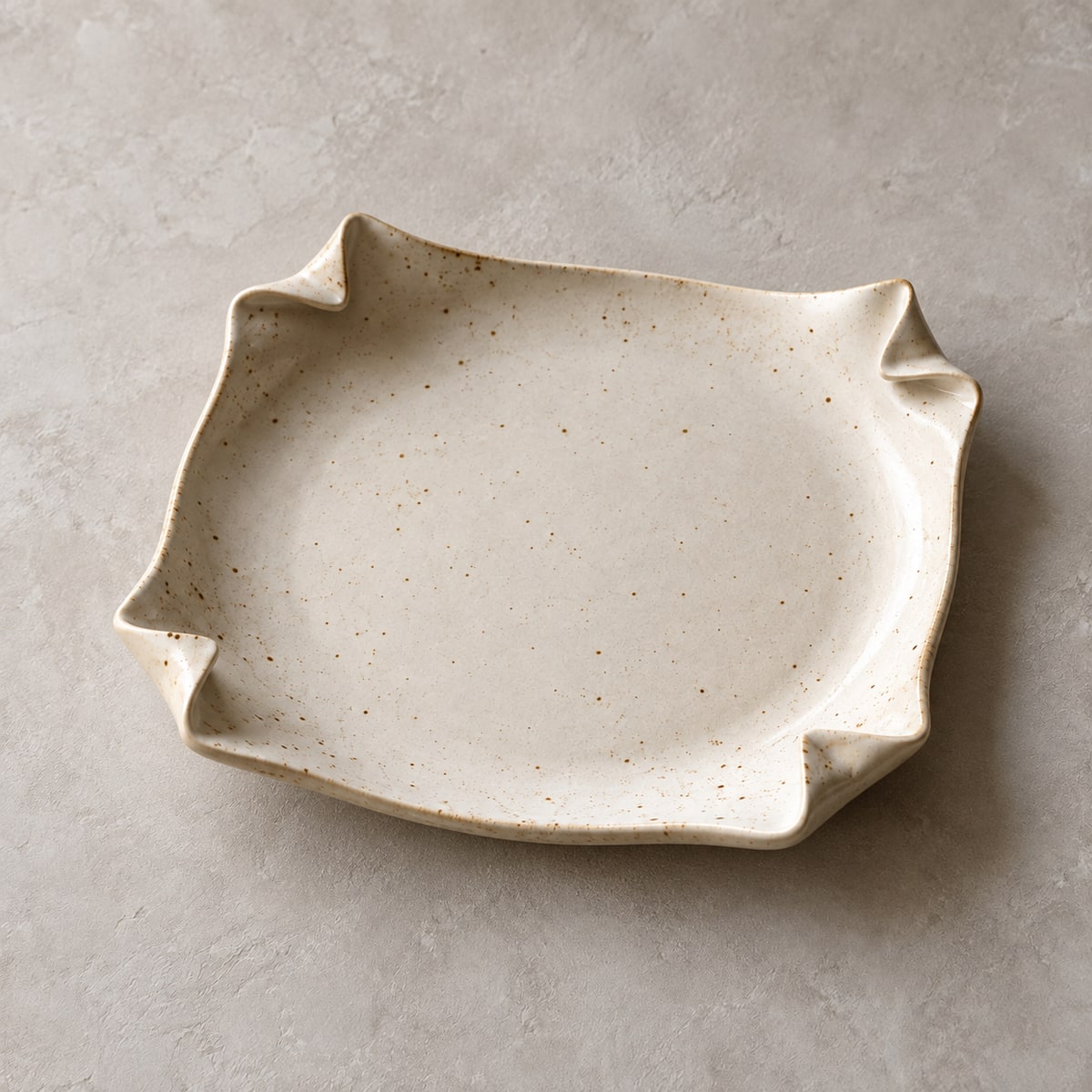 Toued® Speckle Fold Breakfast Plate