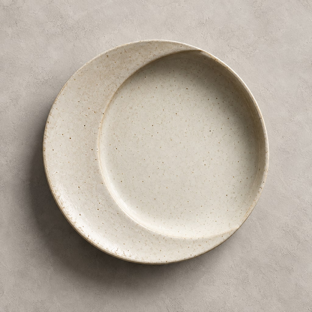 Toued® Chalk Eclipse Dinner Plate