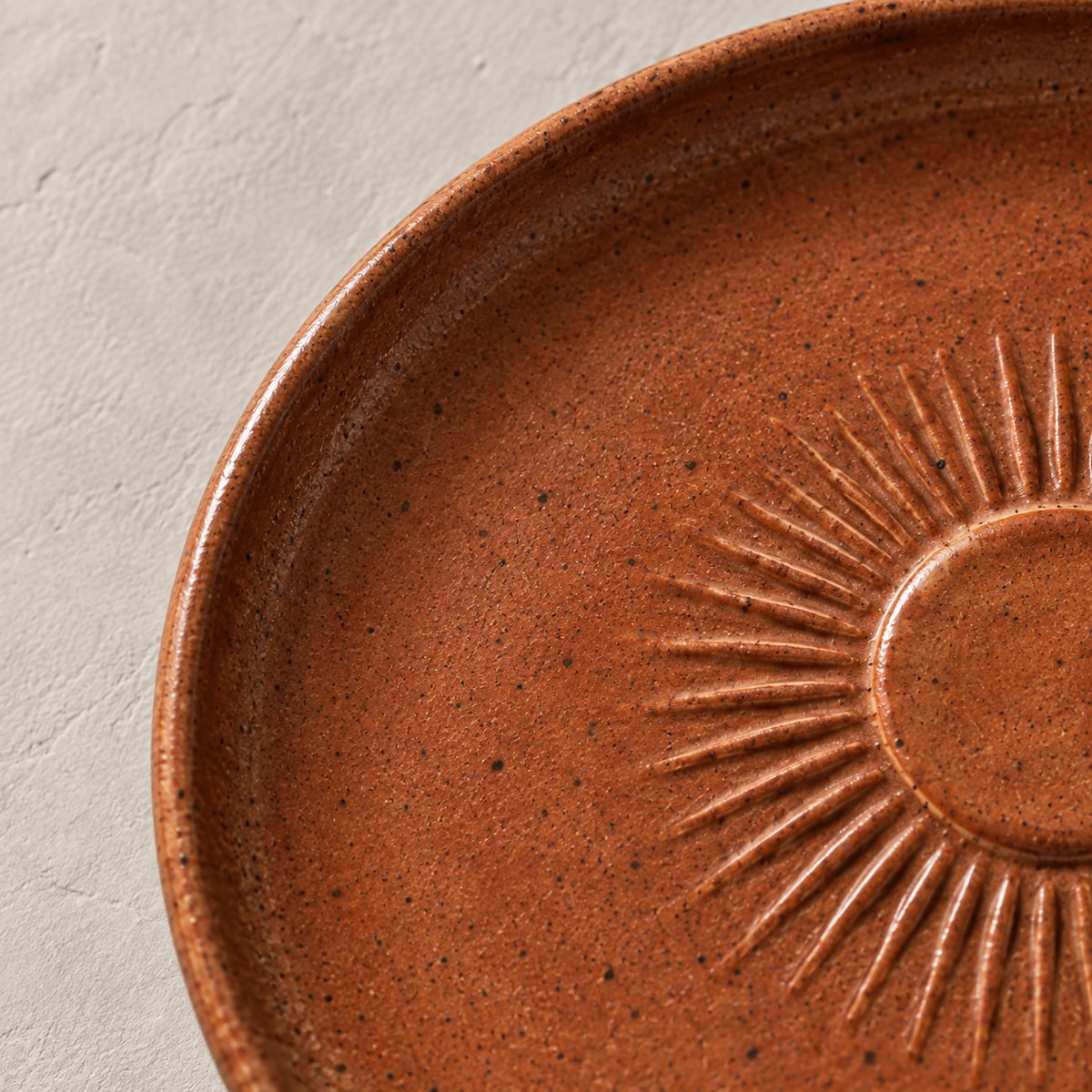 Toued® Ember Sun Dessert Plate