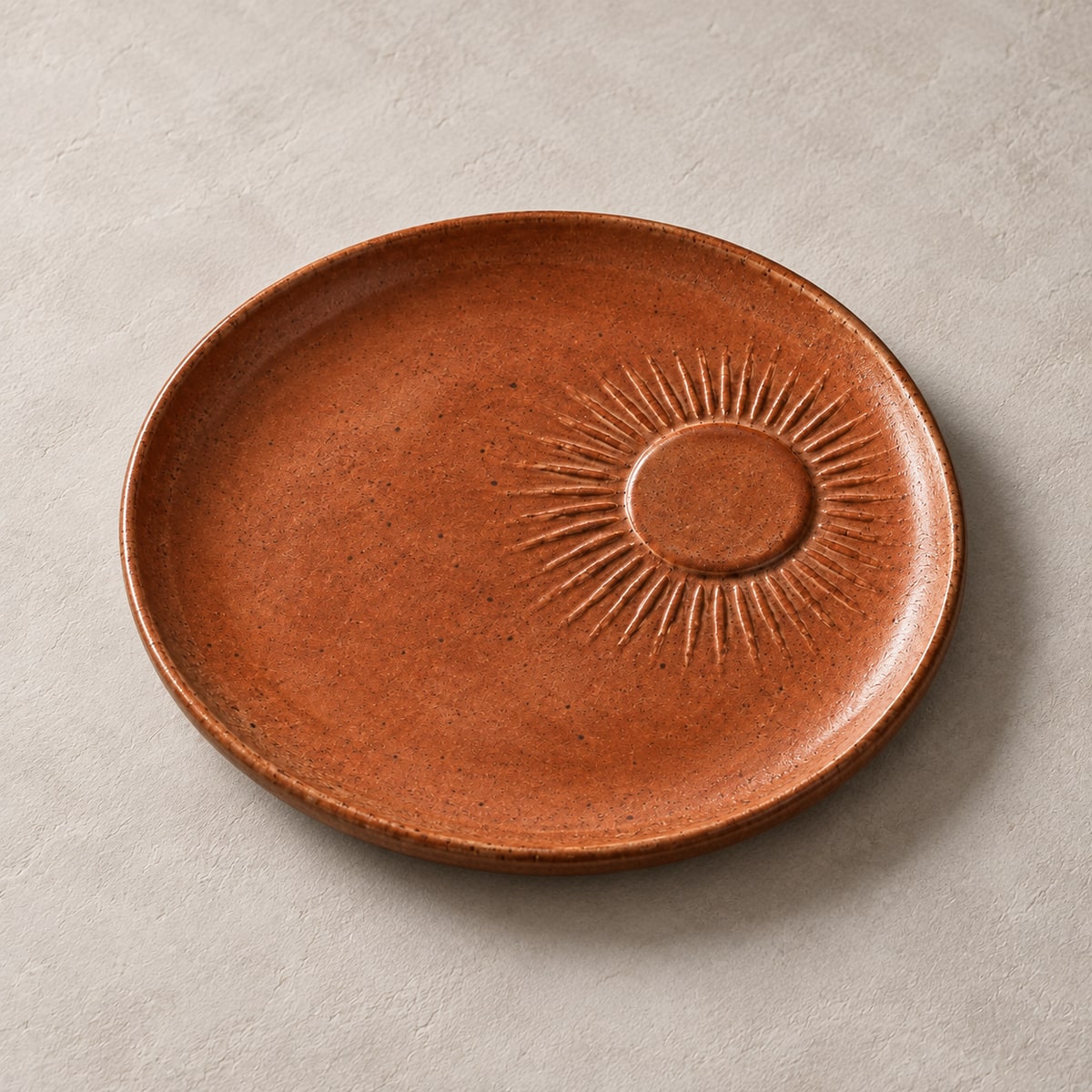 Toued® Ember Sun Dessert Plate