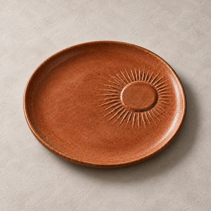 Toued® Ember Sun Dessert Plate