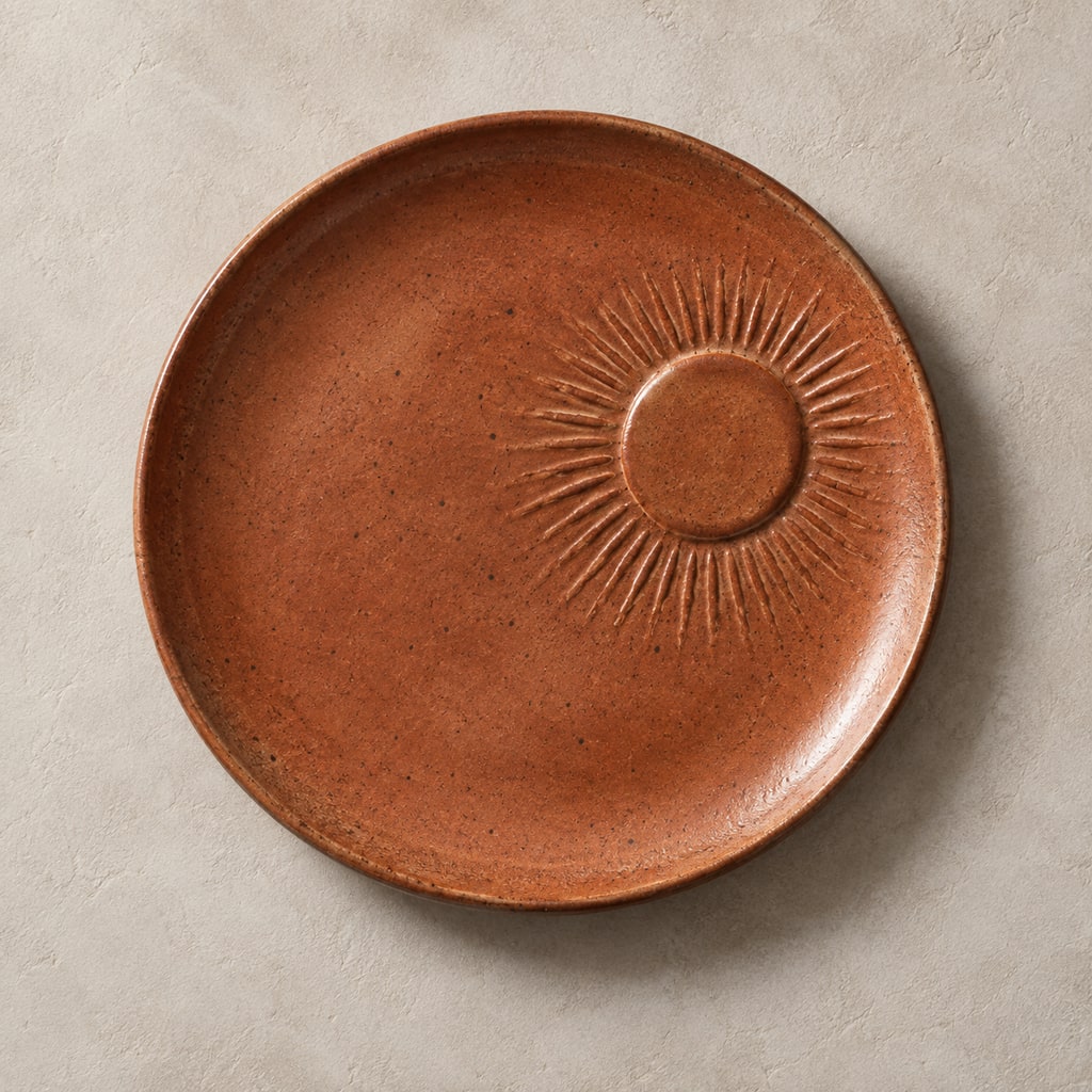 Toued® Ember Sun Dessert Plate