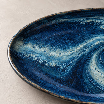 Toued® Ocean Current Oval Platter